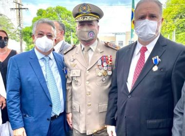 PGR Augusto Aras recebe medalha do Mérito Policial-Militar em solenidade da PM-BA