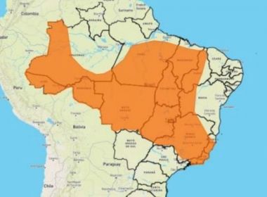 Inmet emite alerta para tempestades na Bahia e em outros 12 estados 
