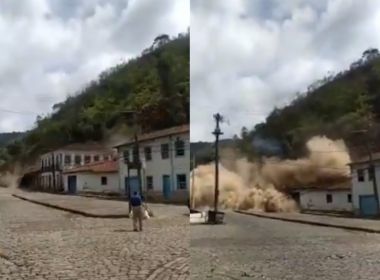 Deslizamento de terra atinge imóveis e assusta moradores em Ouro Preto