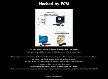 Hackers protestam contra redução de público em eventos no site da Secult