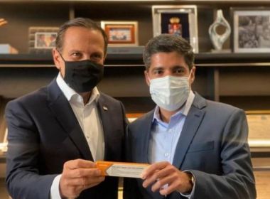 Após turbulências, João Doria declara apoio a ACM Neto ao governo da Bahia