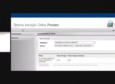 SEC divulga resultado parcial do sorteio de 3.380 vagas para cursos do Pronatec
