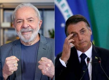 Lula tem mais que o dobro de intenções de voto que Bolsonaro na Bahia, diz pesquisa Opnus