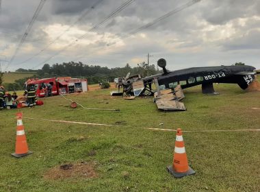 Duas pessoas morrem após avião fazer pouso de emergência em SP
