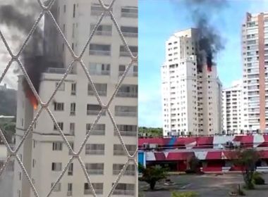 VÍDEO: Andar de prédio no Imbuí é tomado por incêndio