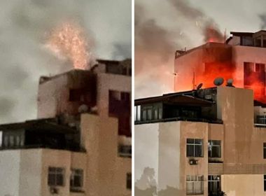 Incêndio destrói apartamento no bairro do Rio Vermelho, em Salvador