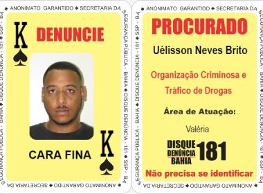 Membro de grupo criminoso com atuação no bairro de Valéria é inserido no Baralho do Crime