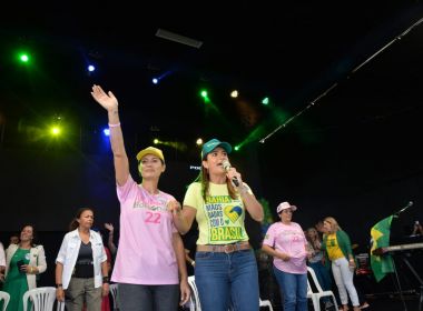 Michelle e Eduardo Bolsonaro participam de eventos em Porto Seguro e Feira de Santana