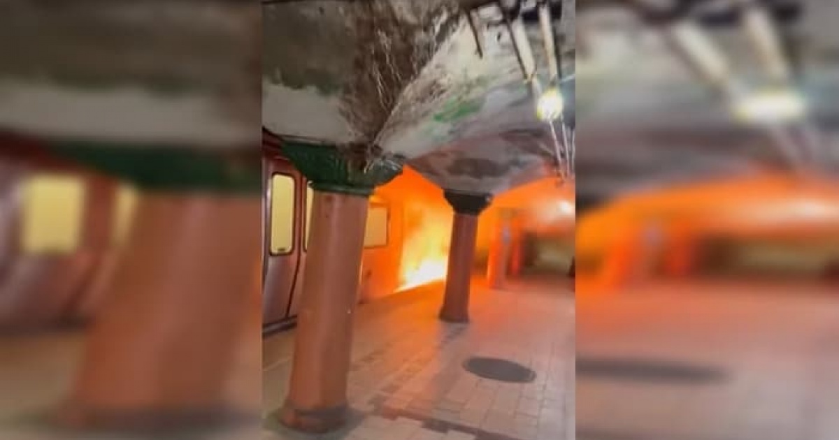 VÍDEO: Trem pega fogo em nova Jersey e passageiros entram em pânico