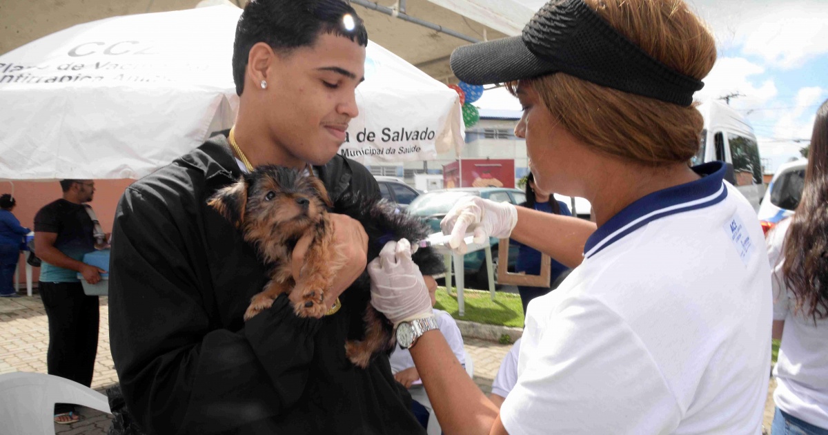 Secretaria de Saúde realiza campanha de imunização contra raiva em pets neste sábado