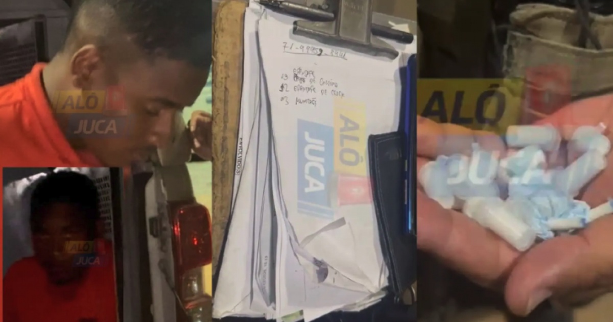 Homem é preso em Plataforma com drogas e caderno de anotações ligado ao tráfico