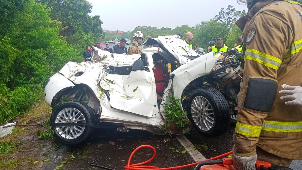 Imagem do acidente em Pojuca