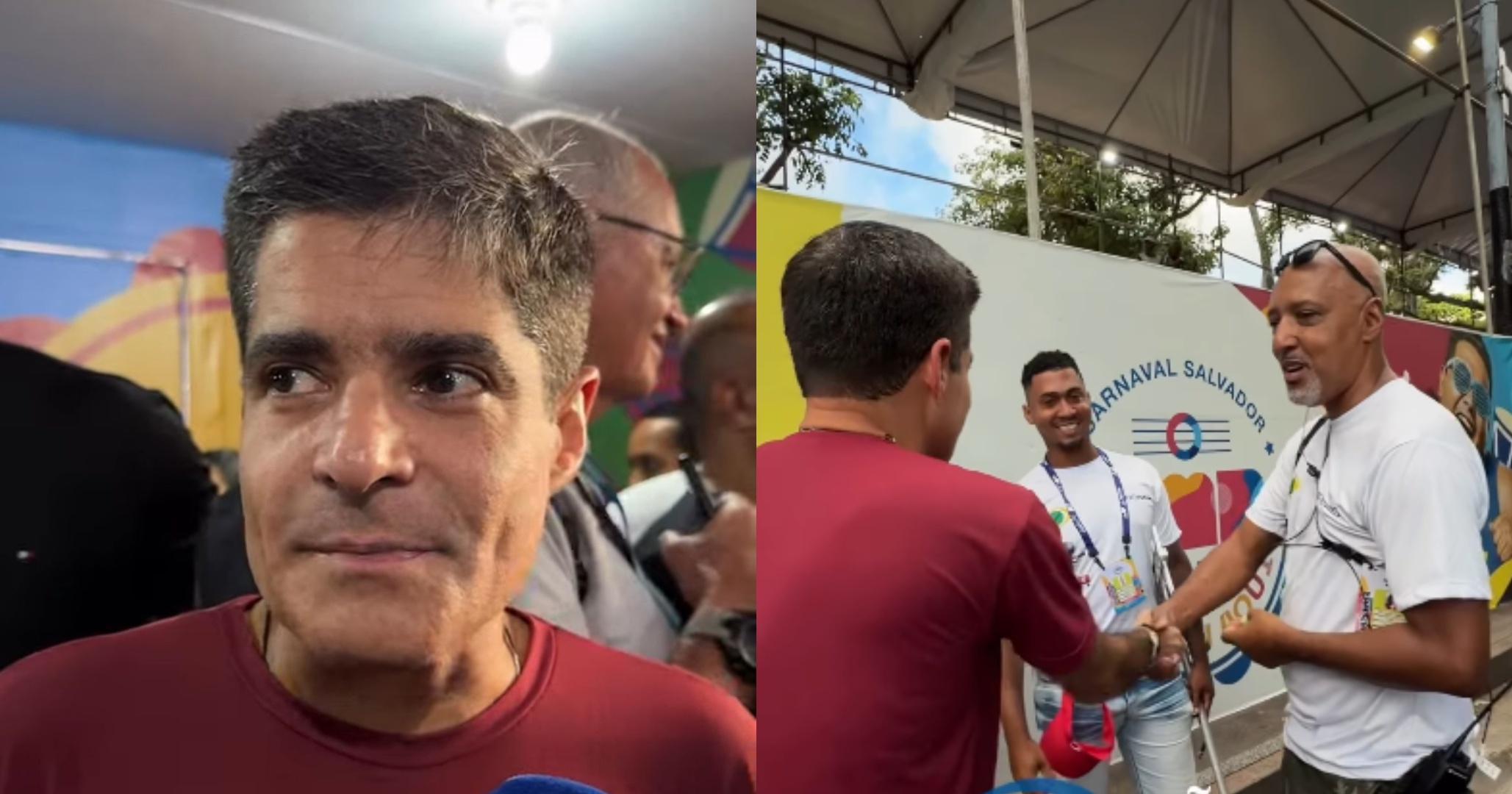 ACM Neto compartilha chegada no circuito Osmar, no Campo Grande