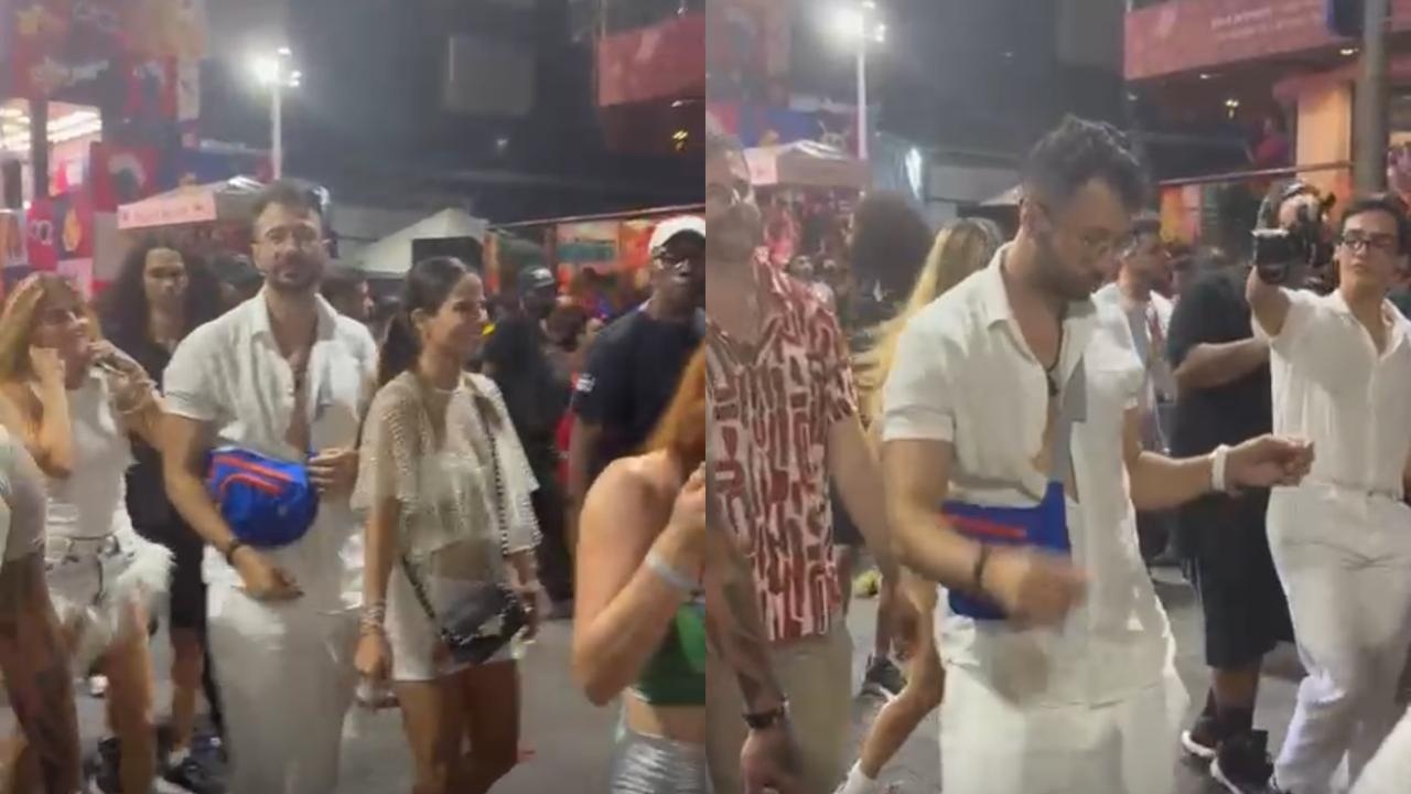 Vocalista da banda Magic! surpreende foliões e acompanha Carnaval no meio da pipoca