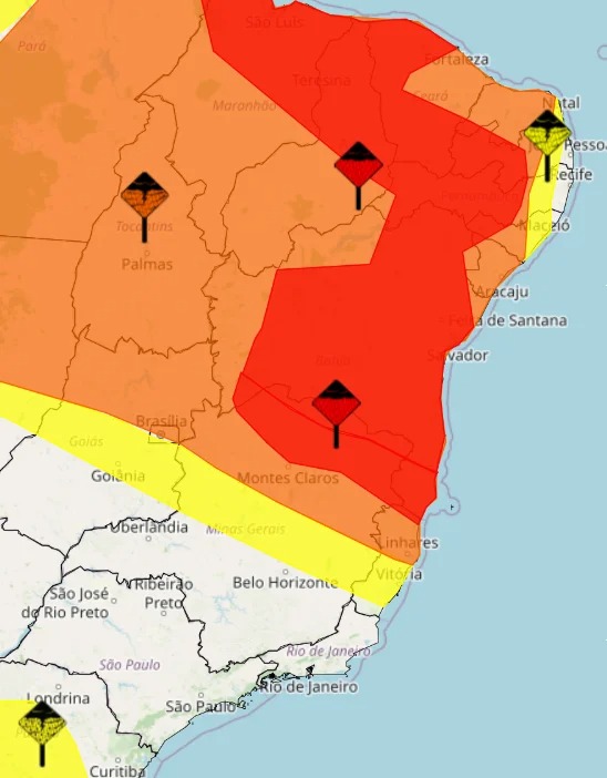 alertas de chuva emitidos pelo inmet neste sabado 28 3163857