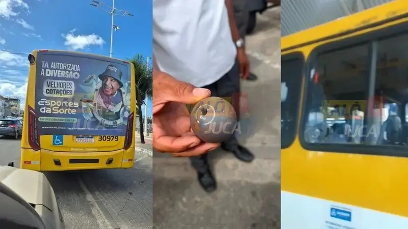 VÍDEO: Ônibus com torcedores do Vitória é atcado em Itapuã em ação de torcida organizada; motorista e cobrador ficam feridos 