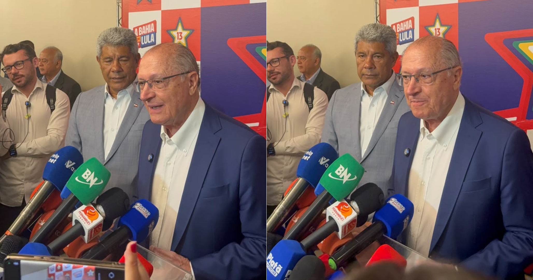 Alckmin defende ajuste fiscal sobre "super salários" e proteção de aposentados em visita à Bahia