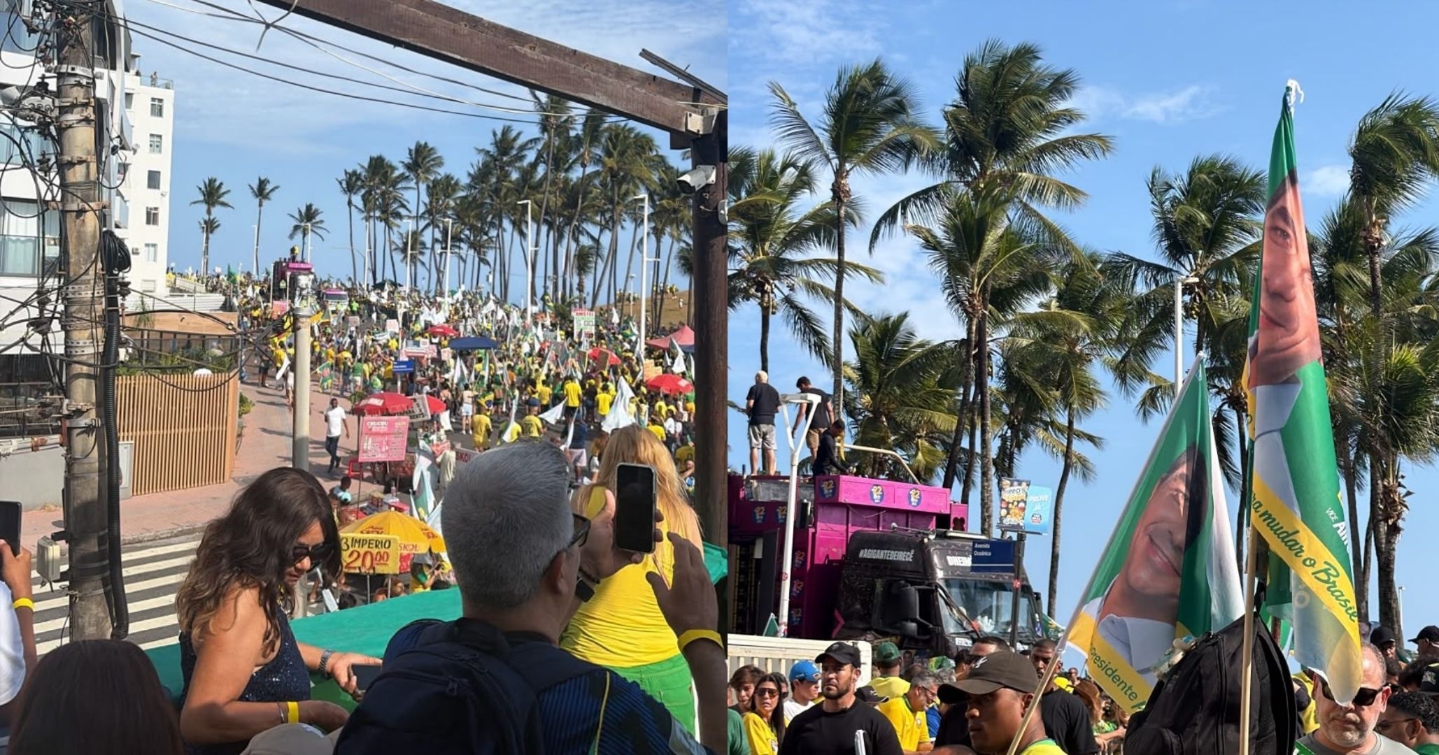 VÍDEO: Apoiadores começam a chegar para realizar ato político pró Bolsonaro