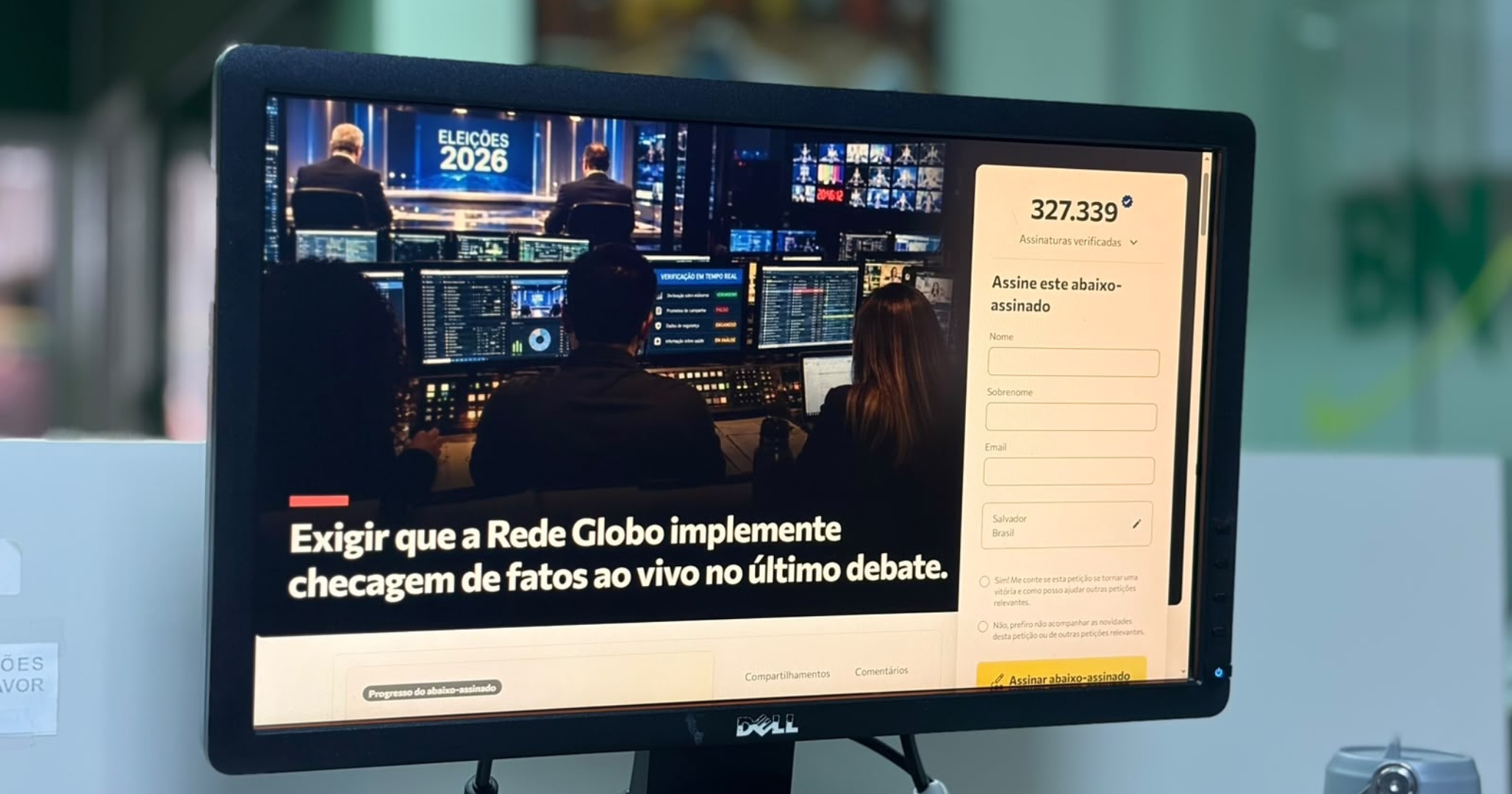 Abaixo-assinado reúne mais de 300 mil assinaturas por checagem em debate na Globo