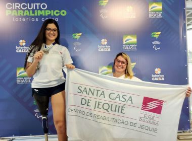 Jequié: Natação da Santa Casa ouro e prata em competição paralímpica nacional