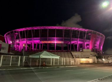 Ação vai iluminar Fonte Nova de roxo para conscientizar sobre a fibrose cística