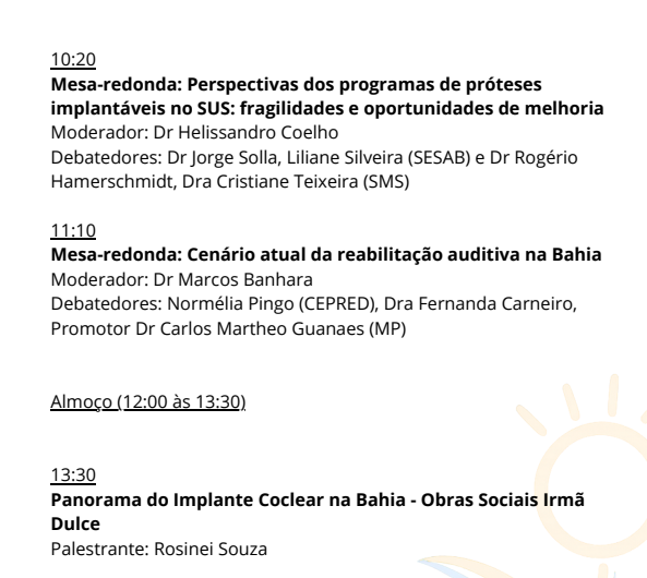 Painel de convidados nacionais